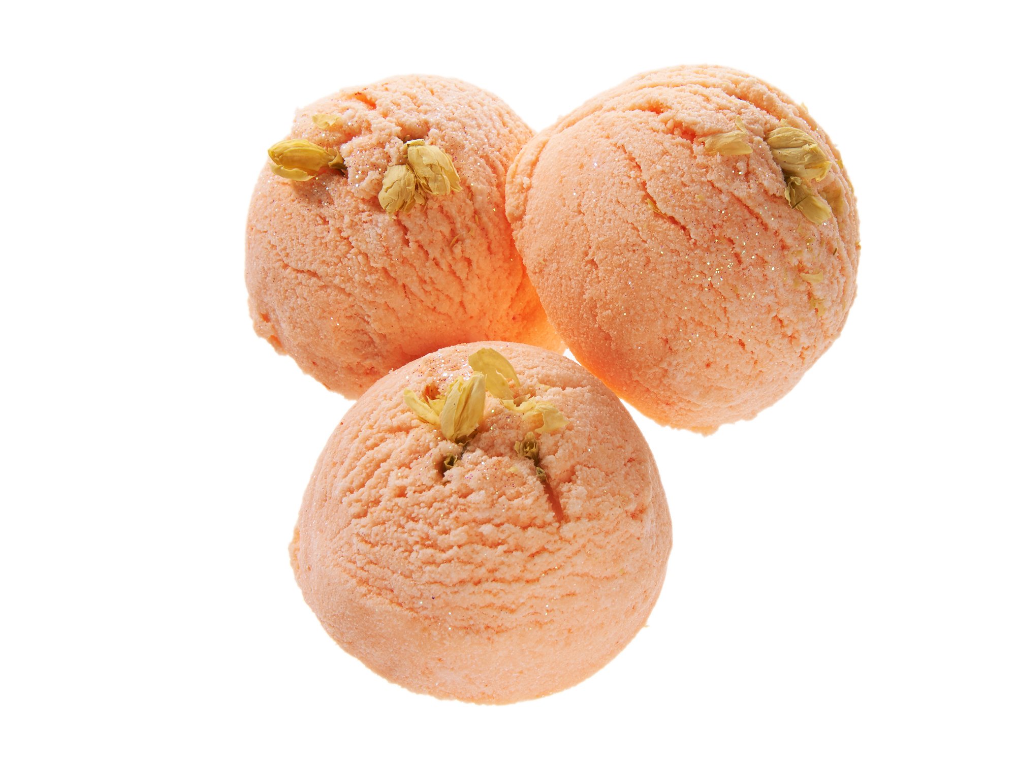 Bath Bomb Products - Bubble Bath Truffles: Georgia Peach 3 Pack Bath Truffles, 24 oz Almond Salt Scrub and Pumice Stone by Dead Sea Spa Care, Bubble Bath, Bubble Truffles, Bath Truffles