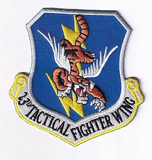 23rd TFW Flying Tigers Patch - with Hook and Loop, 3.5