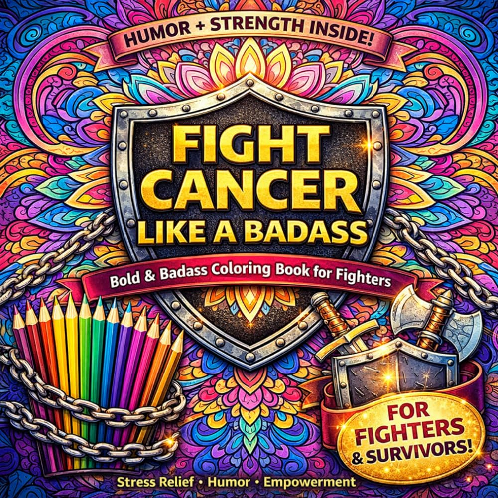 Fight Cancer Like a Badass Coloring Book for Adults: A Bold & Empowering Coloring Book for Fighters, Survivors, and Strength During Chemo & Recovery