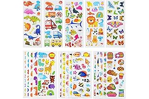 500+ 3D Puffy Sticker Sheets for Budding Creatives