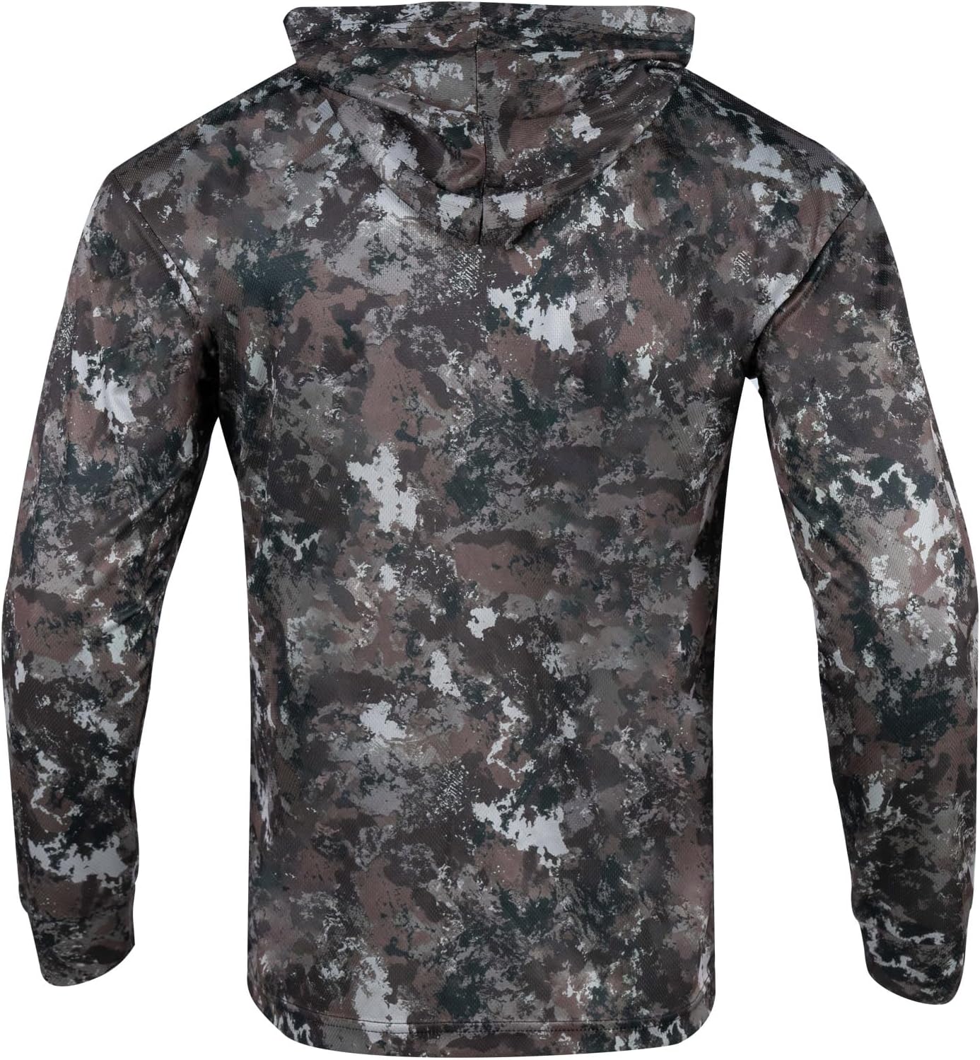 Camo Shirt for Men with Hood Long Sleeve Hunting Shirts Lightweight Camo Fishing Hoodie Military Tactical Shirt
