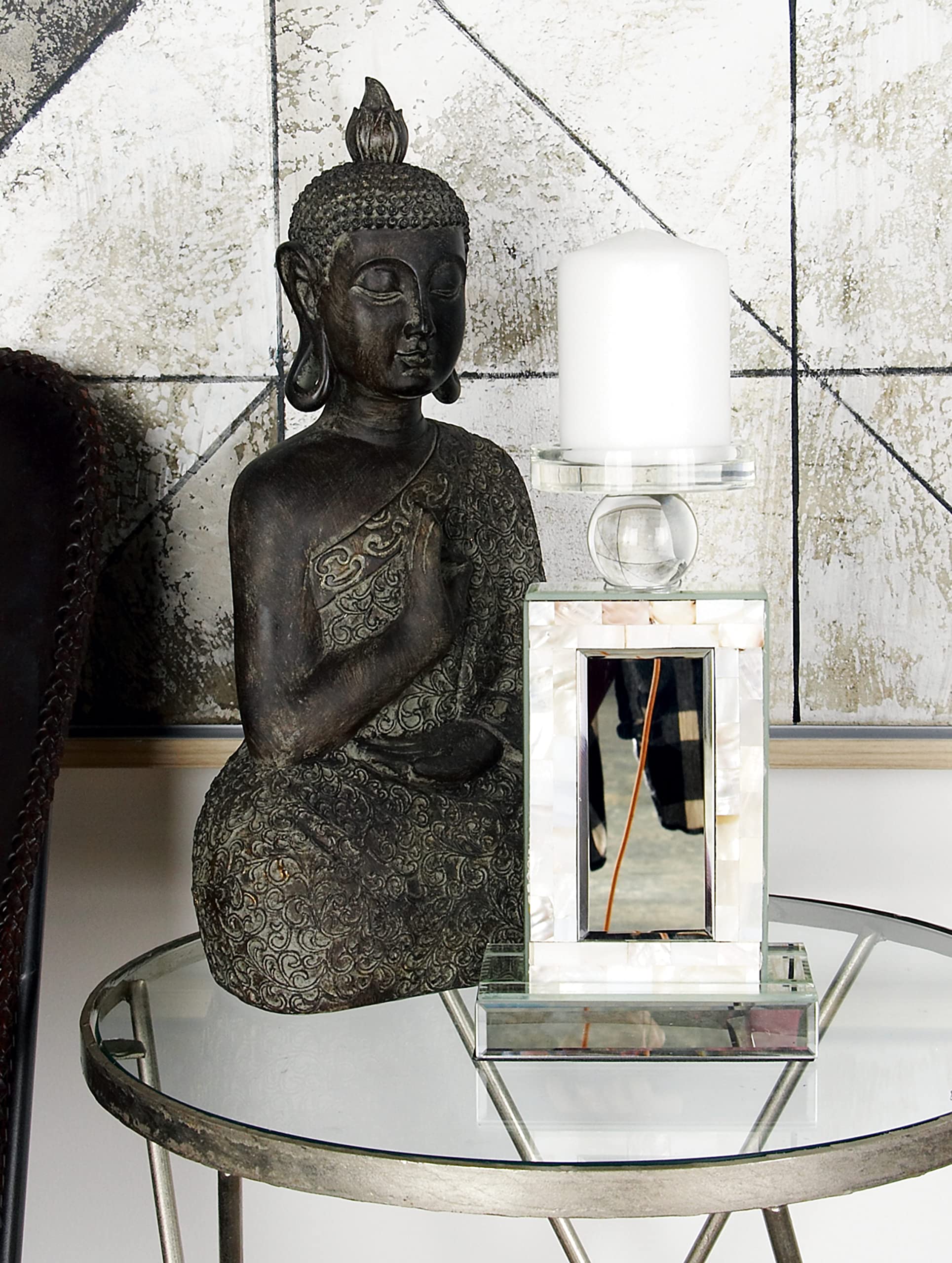 Amazon.co.jp: Deco 79 87378 ガラスミラーモップキャンドルホルダー 6