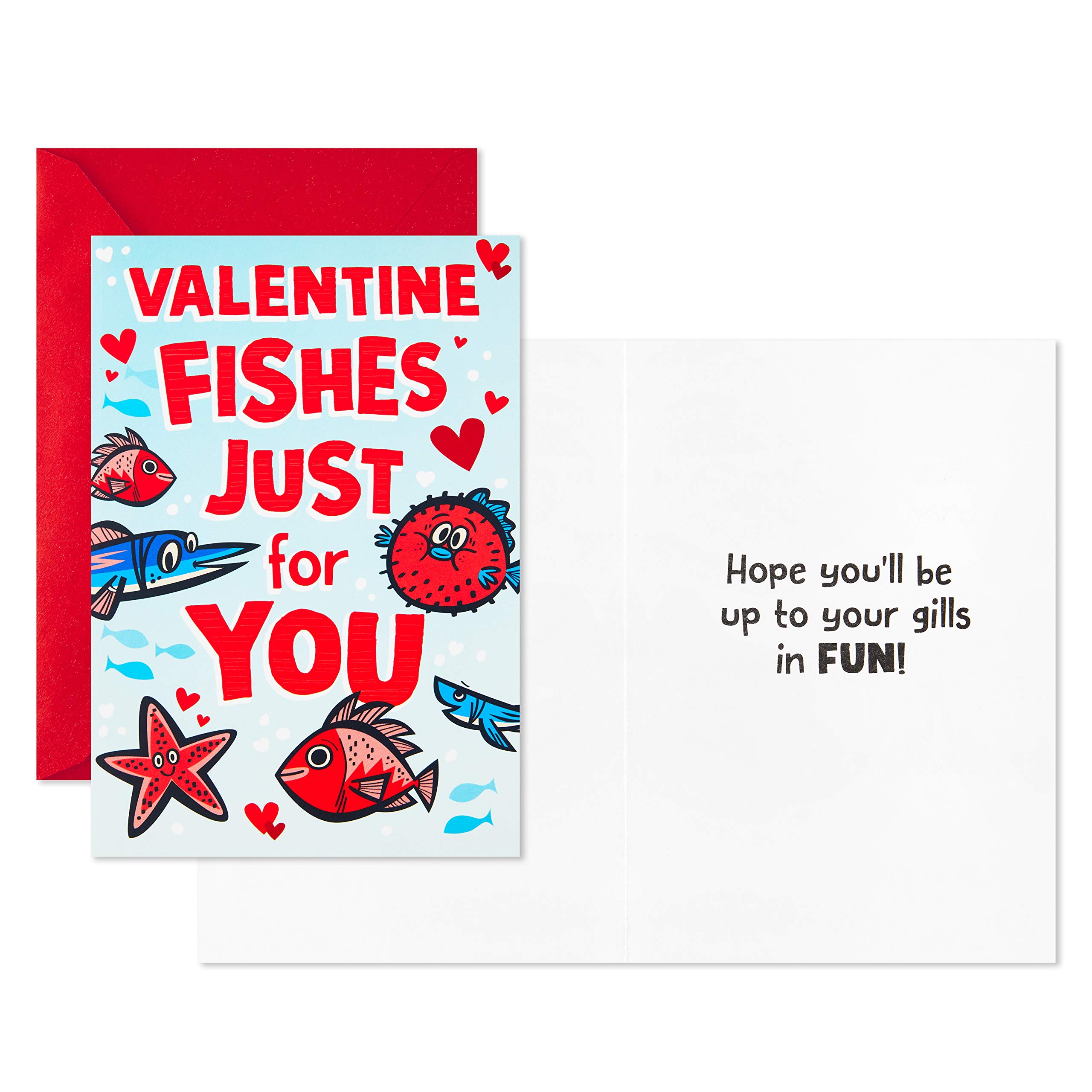 Hallmark Valentinstagskarten-Set Mit Meerestieren – 8 Karten Mit Umschlägen, Für Kinder & Klassenkameraden