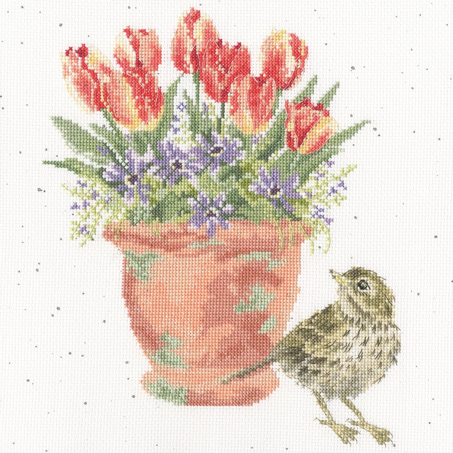 Bothy Threads Counted Cross Stitch Kit -The Meadow Pipit