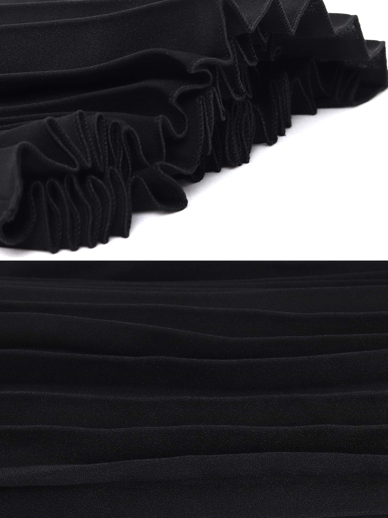 Gonna Plissettata da Donna maxigonna per Primavera Estate Autunno Lunghezza 90cm Tinta Unita Taglia 34/36/38/40 o XS/M