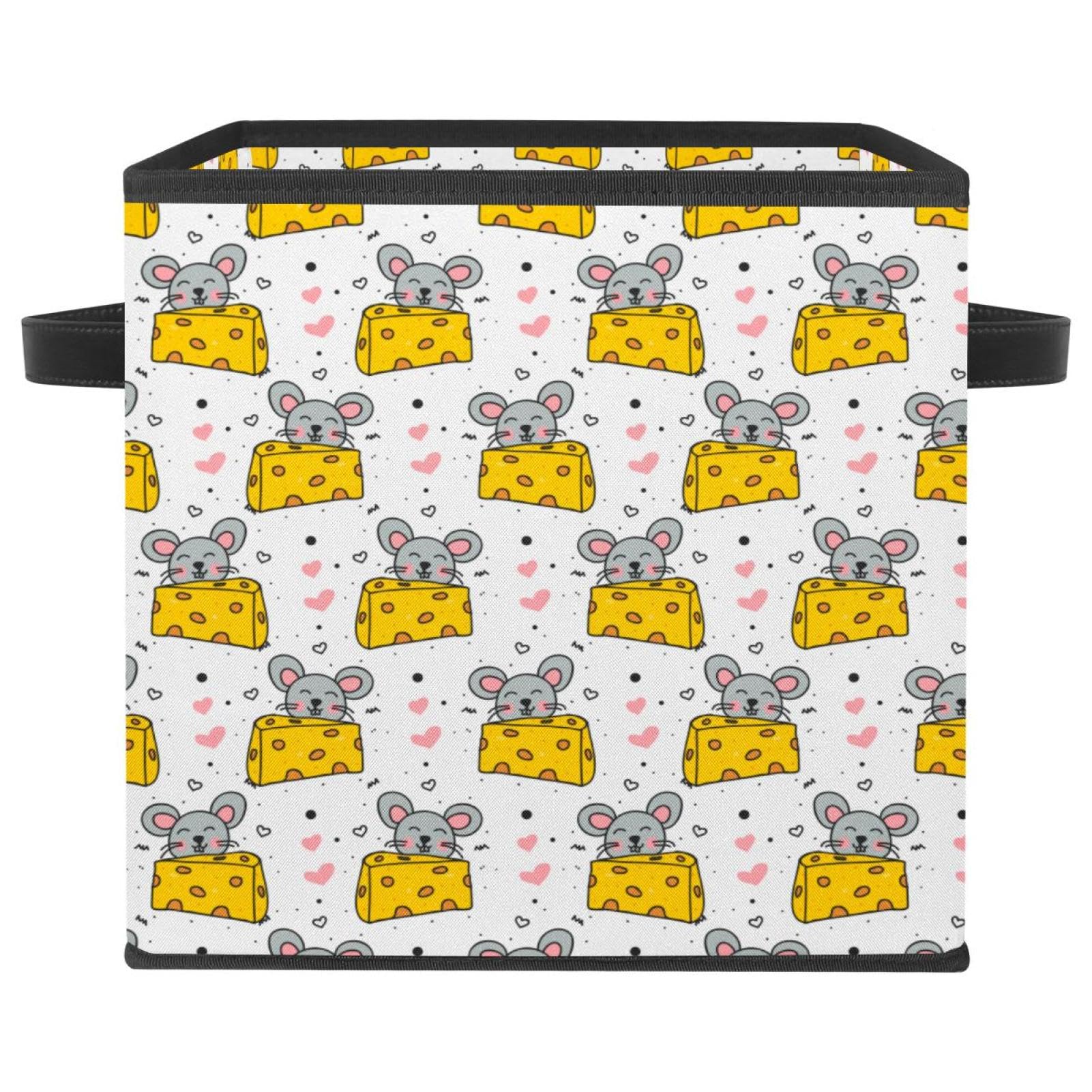 Boîte de rangement pliable en tissu cube pour placard et dressing de maison