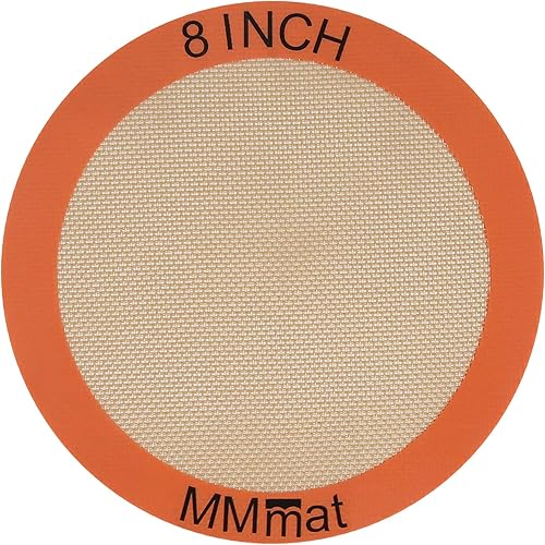 Miniatura 8 de MMmat Juego de 2 alfombrillas de silicona para hornear, redondas, antiadherentes, reutilizables, la mejor silicona alemana, 9 pulgadas