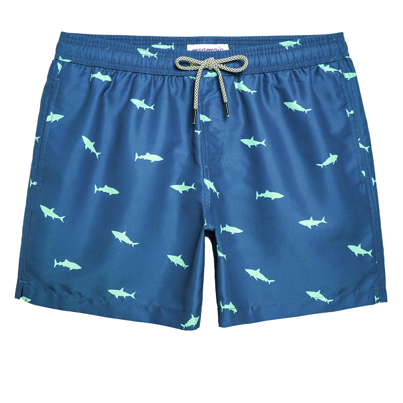 maamgic Mens Swim Trunks 5 Inch with Mesh Liner Breathable for Beach