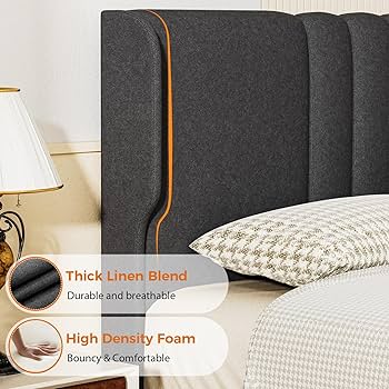 Amazon.com: GTRACING Full Size Bed Frame, Upholstered