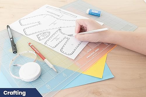 Miniatura 5 de Pacific Arc Alfombrilla de corte autocurable multiusos translúcida de 8 1/2 pulgadas x 12 pulgadas.