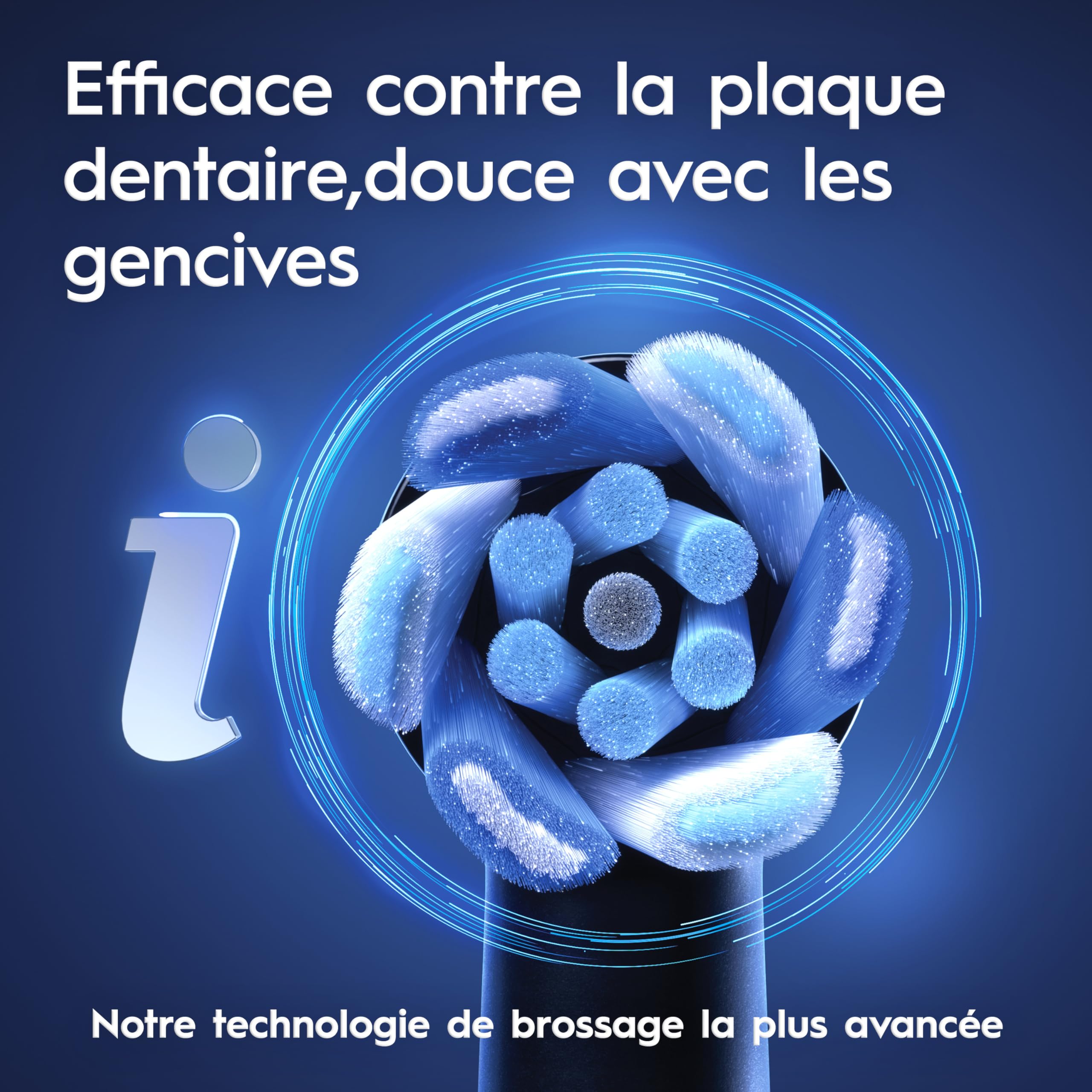 Oral-B iO 9 Brosse A Dents Electrique Noire Edition Speciale, 7 Modes De Brossage Avec Blancheur, Soin Des Gencives, 16 Zones De Nettoyage, 2 Brossettes De Rechange Oral B, Chargeur, Etui Voyage