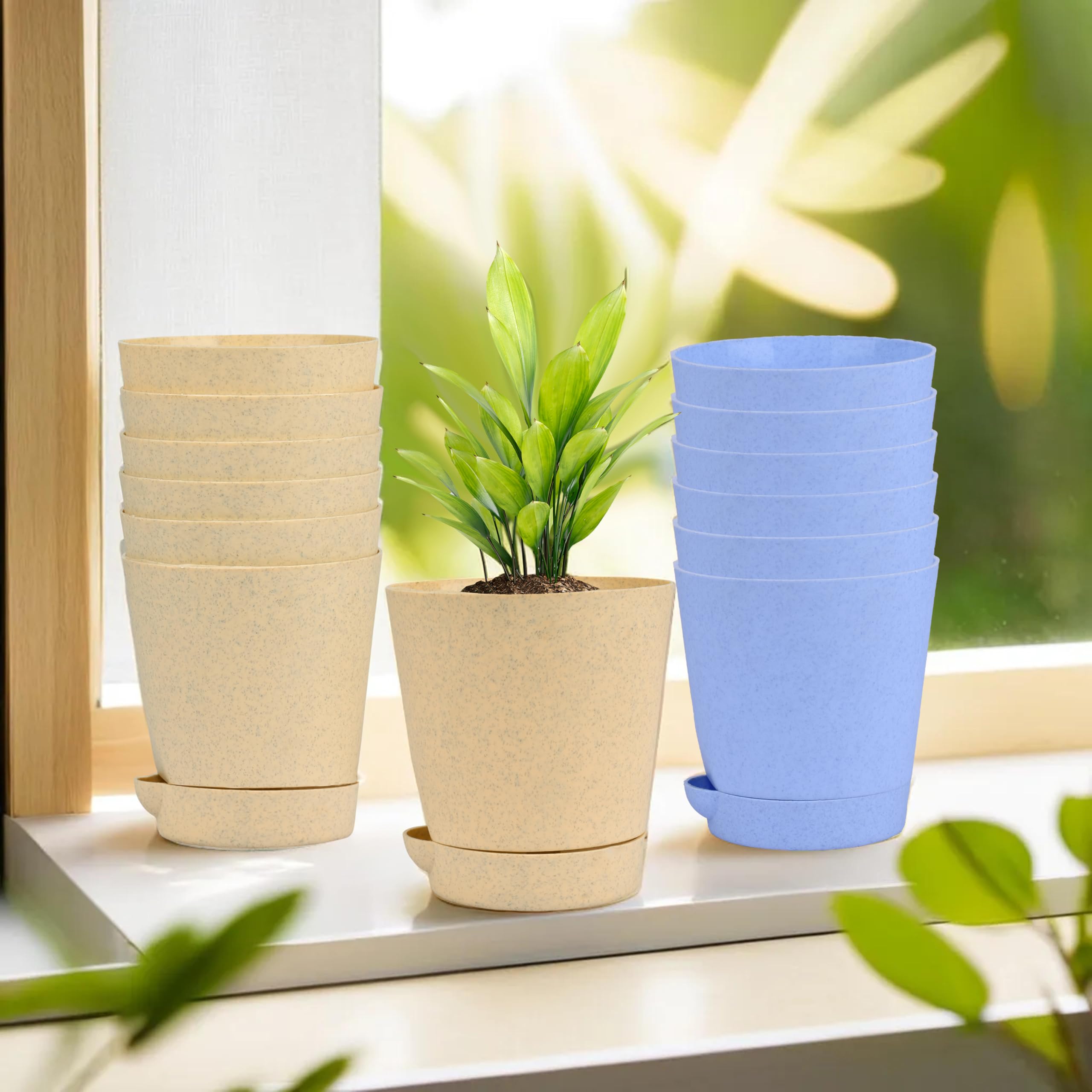 Kuber Industries Flower Pots - 12 Pack -8