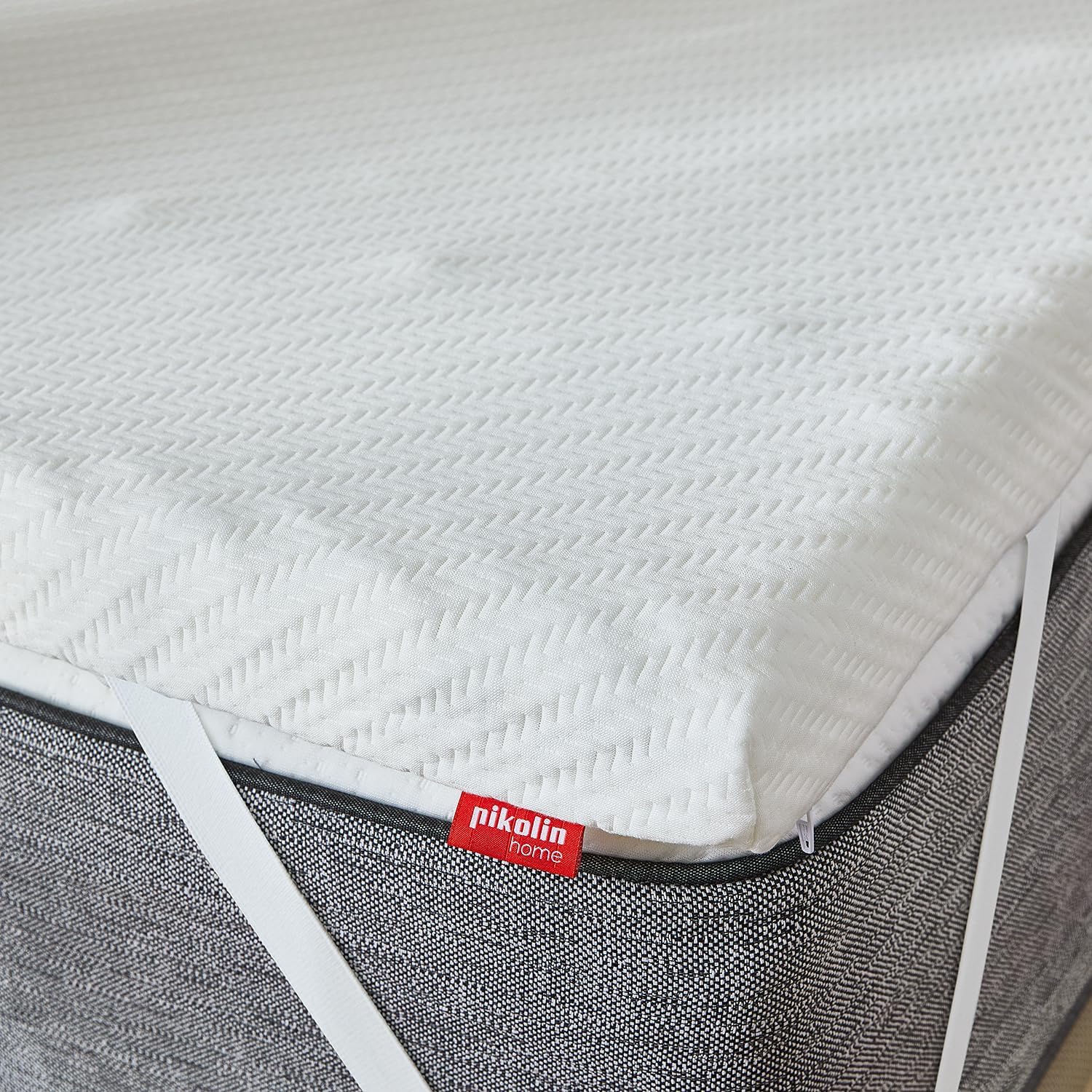 Pikolin Home - Topper Viscoelástico de Hotel - Multizonas - Sobrecolchón Colchoncillo de Grosor 7 cm, para Cama de 150, Desenfundable y Transpirable, Cubre Colchón Viscoelástico, 150 x 190 cm — view 5
