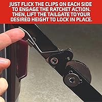 Vista 5 de Gate King - Ajustador de puerta trasera para Chevy Silverado GMC Sierra 1500 2500 3500 2007-2018 Sustituye el cable de la puerta trasera