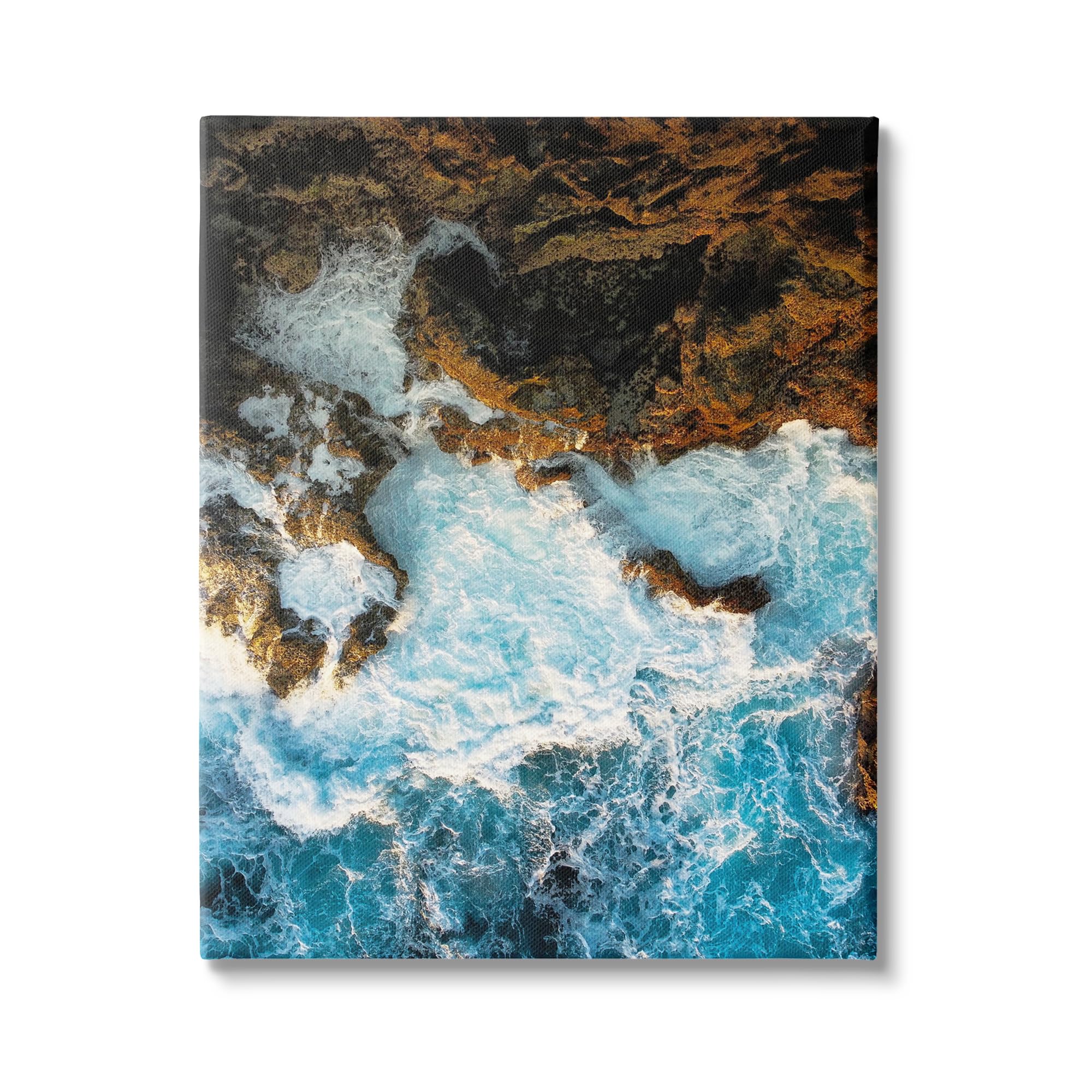 Stupell Industries Rocky Ocean Waves View Canvas Wall Art Design by Lil' Rue
