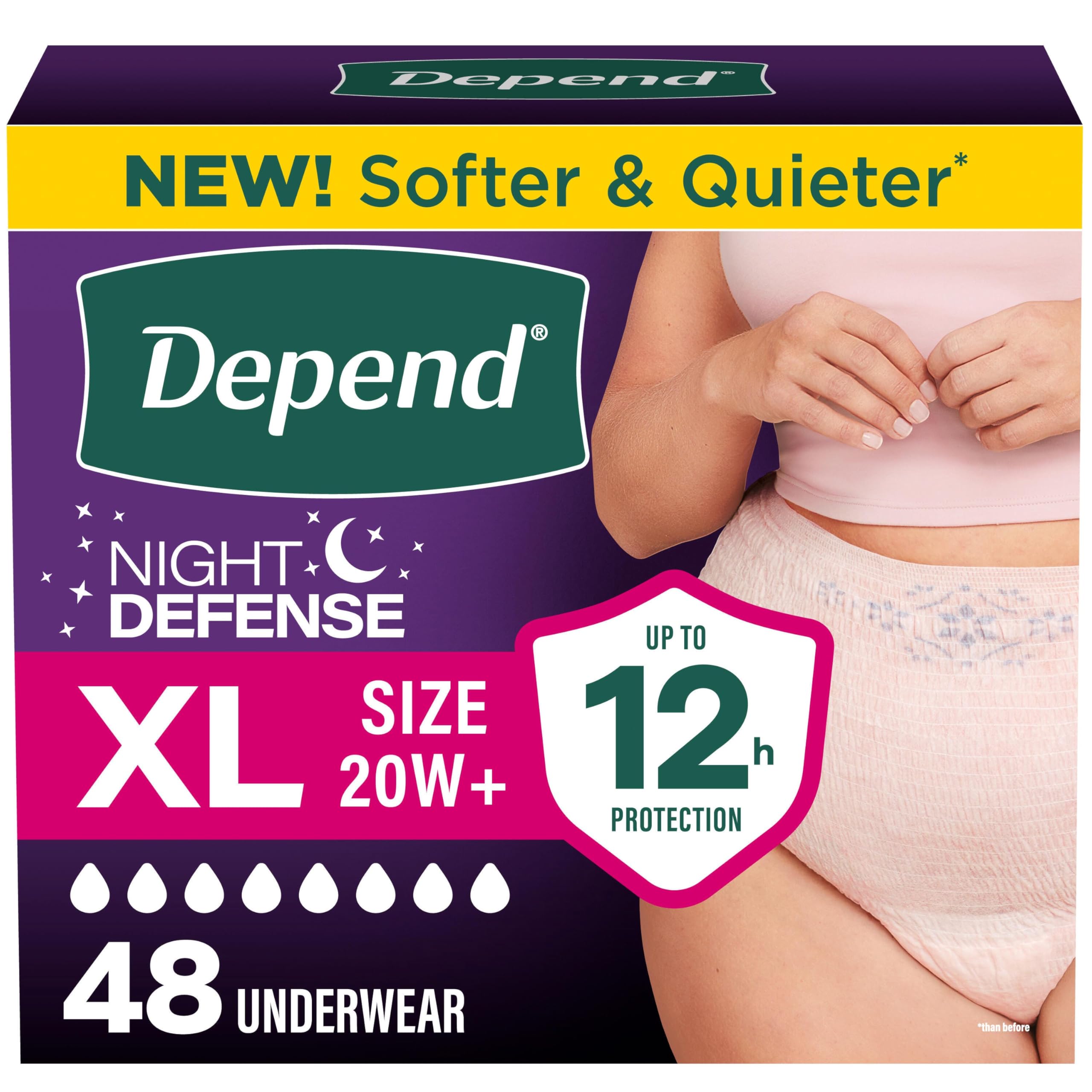 Depend Night Defense Women's XL