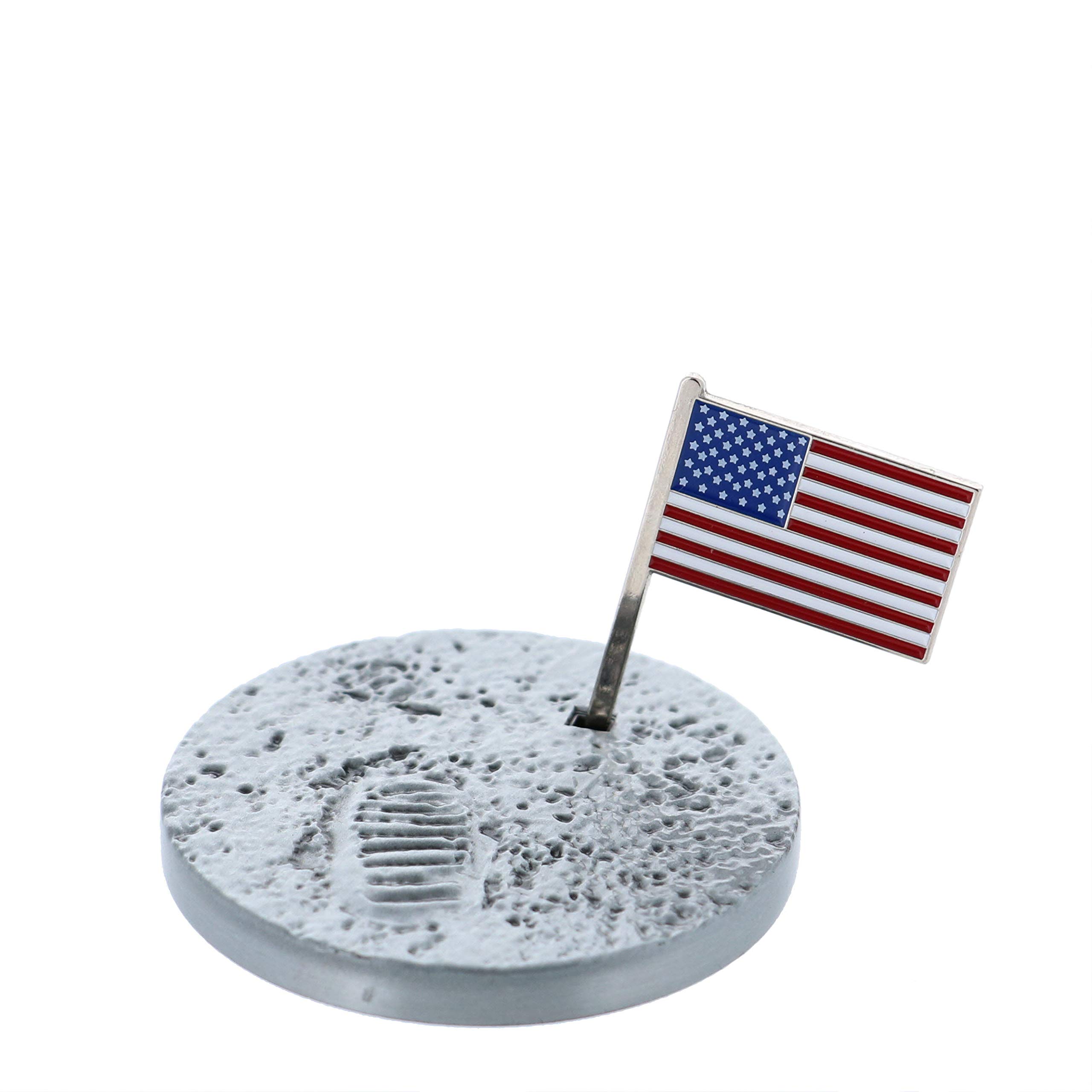 Geoswag Apollo 11 Moon-Landing Challenge Coin - Antique Silver