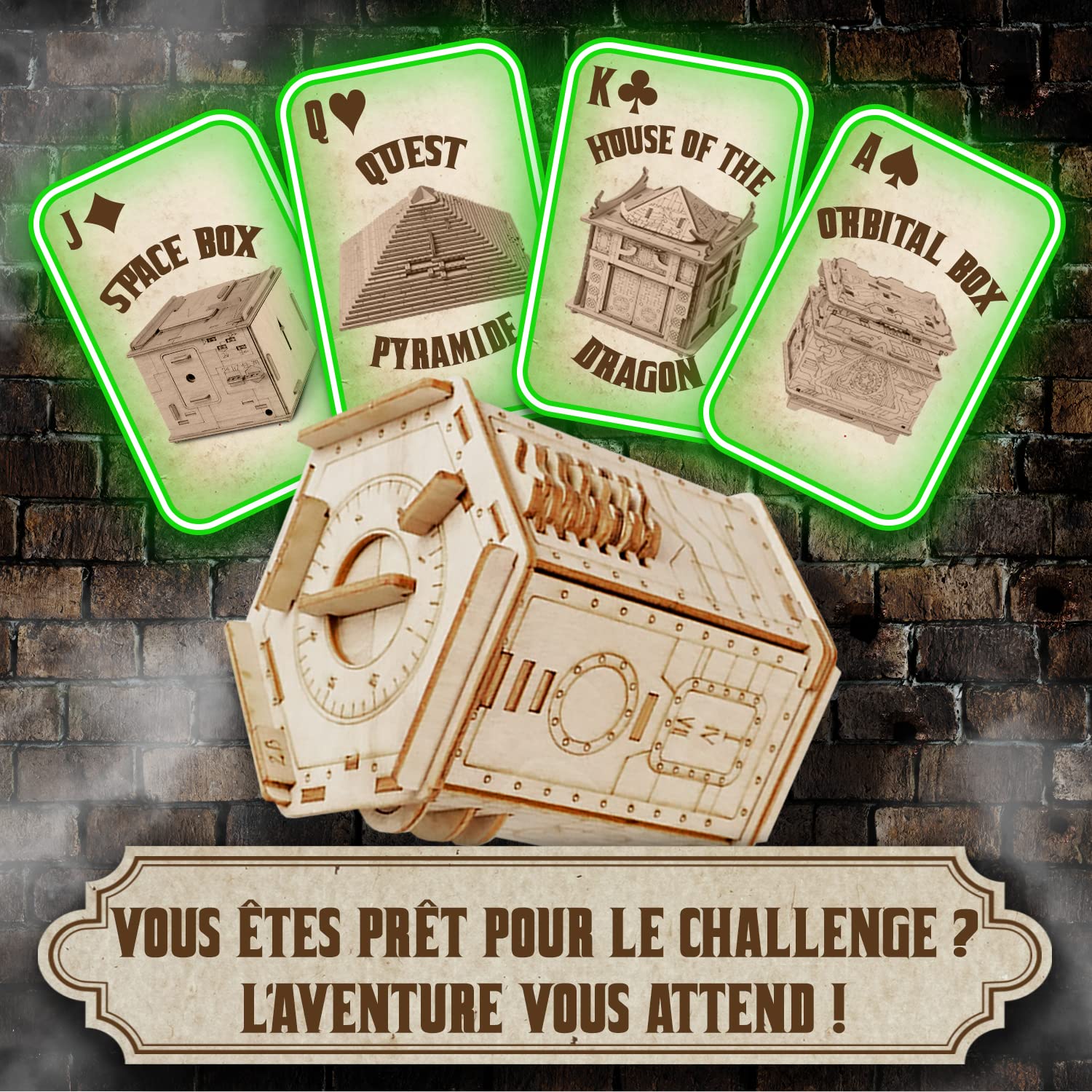 ESC WELT Fort Knox - Casse-Tête en Bois - Boite Escape Game - Jeu de Réflexion pour Adultes et Adolescents - Cadeau pour Anniversaire, Fêtes des Pères, Noël