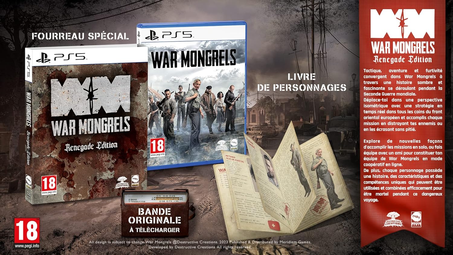 #Videojuego War Mongrels Renegade Edition PS5 por 23,50€ ¡¡41% de descuento!!