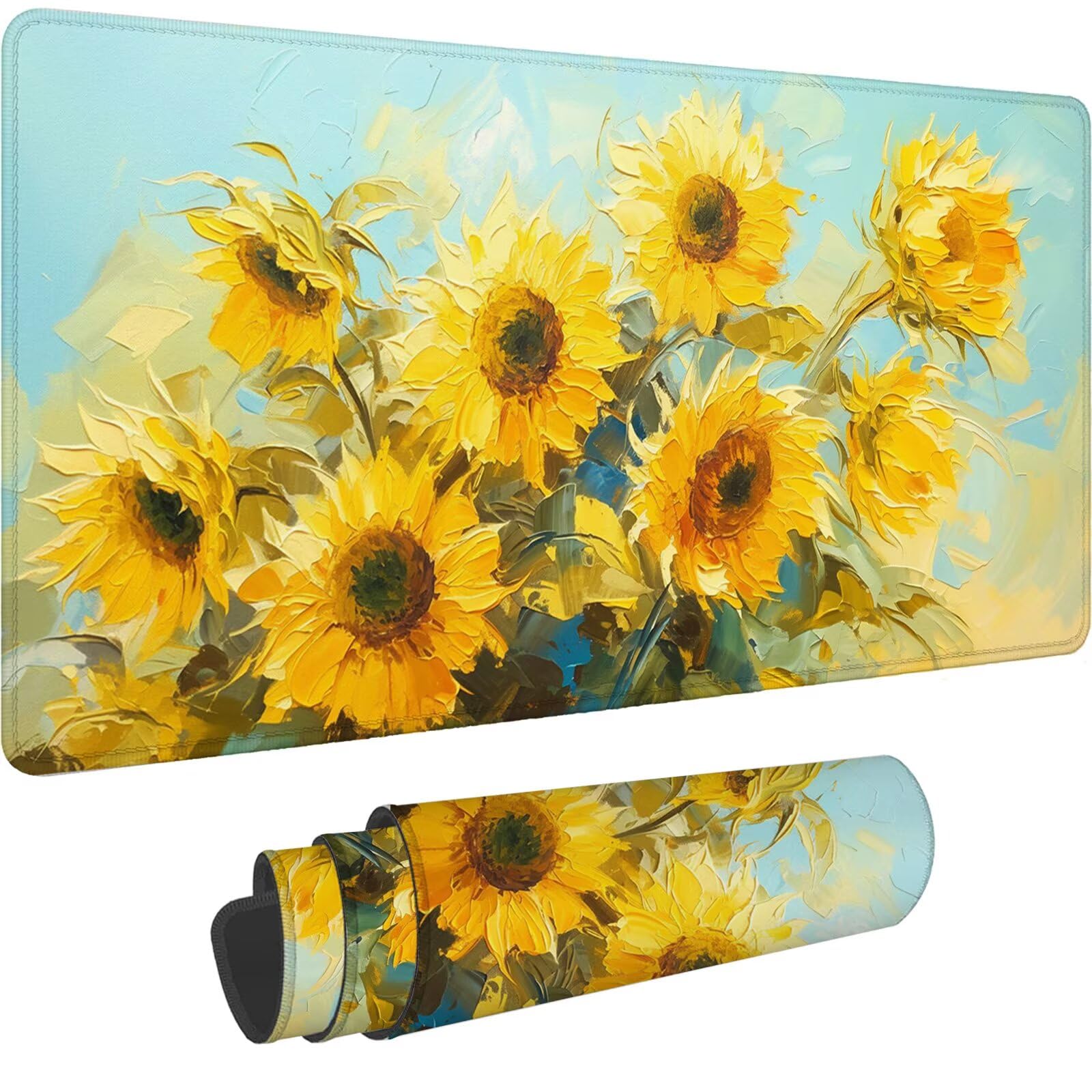 Podkładka na biurko, 1200 x 600 mm, XXL, podkładka pod mysz w stylu retro, gamingowa, antypoślizgowa podkładka na biurko, wielofunkcyjna podkładka pod mysz z przyszytymi krawędziami, prezent dla