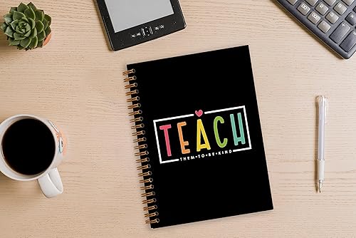 Miniatura 7 de Regalos de agradecimiento para profesores, regalos para profesores, cuaderno de tapa dura con rayas universitarias en espiral para notas de trabajo,