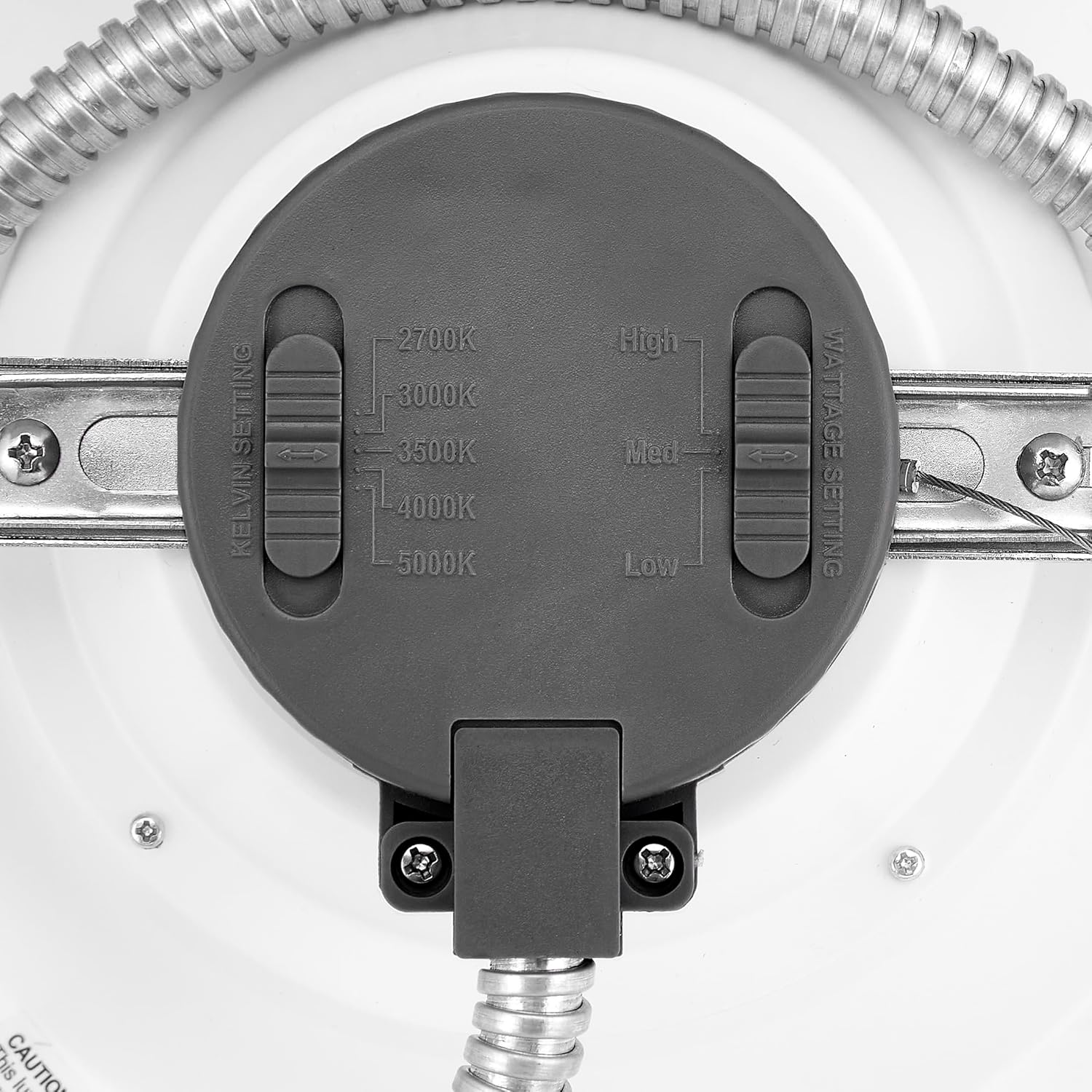 Maxxima 8 in. Recessed Commercial LED Downlight, Selectable Color Temperature/Wattage, up to 2400 Lumens, Energy Star, UL, 0-10V Dimmable