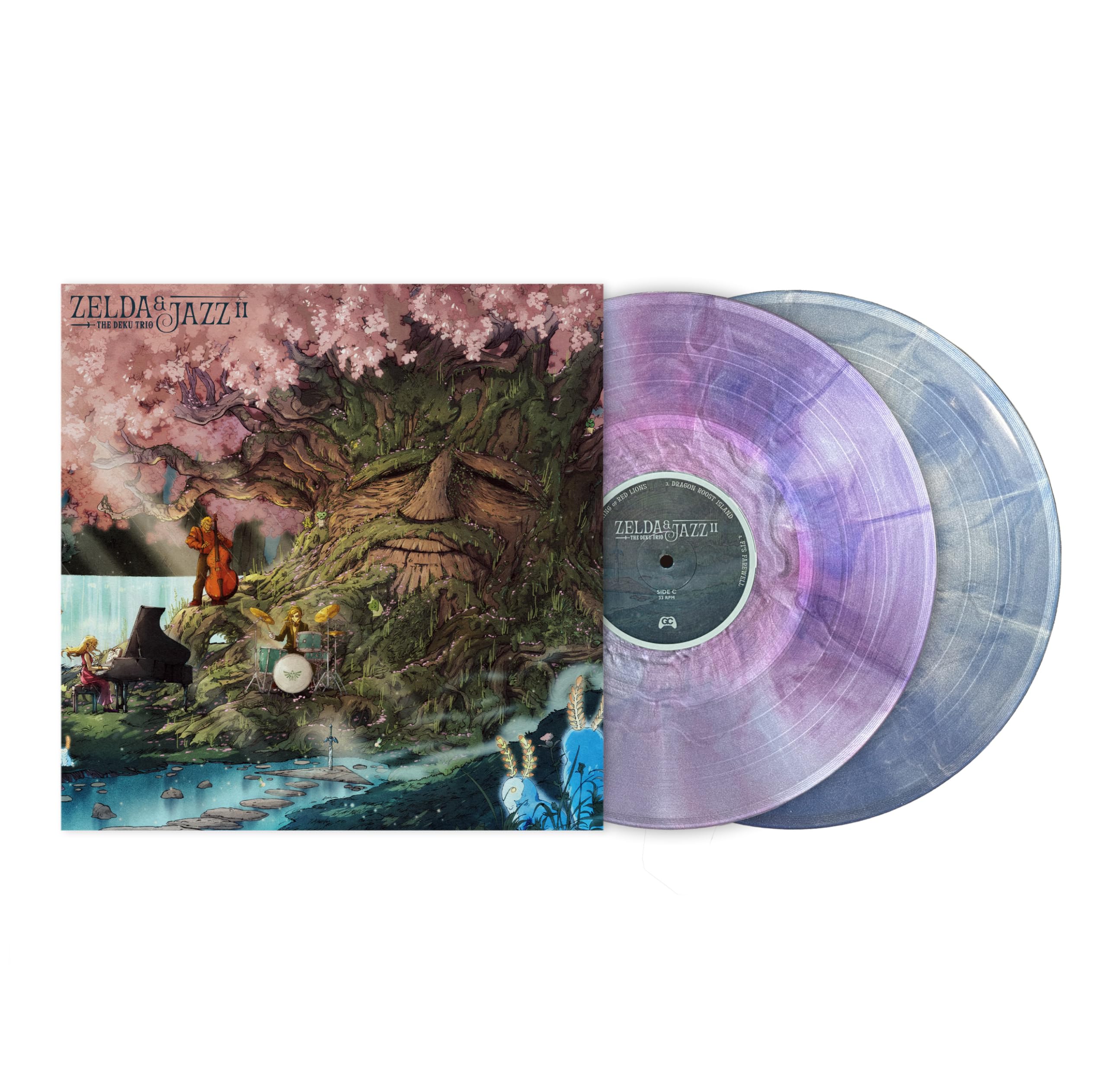 Zelda & Jazz II - Smooth Jazz Tribute to The Legend of Zelda - 2x Pink Marble Vinyl - Official GameChops Release by The Deku Trio