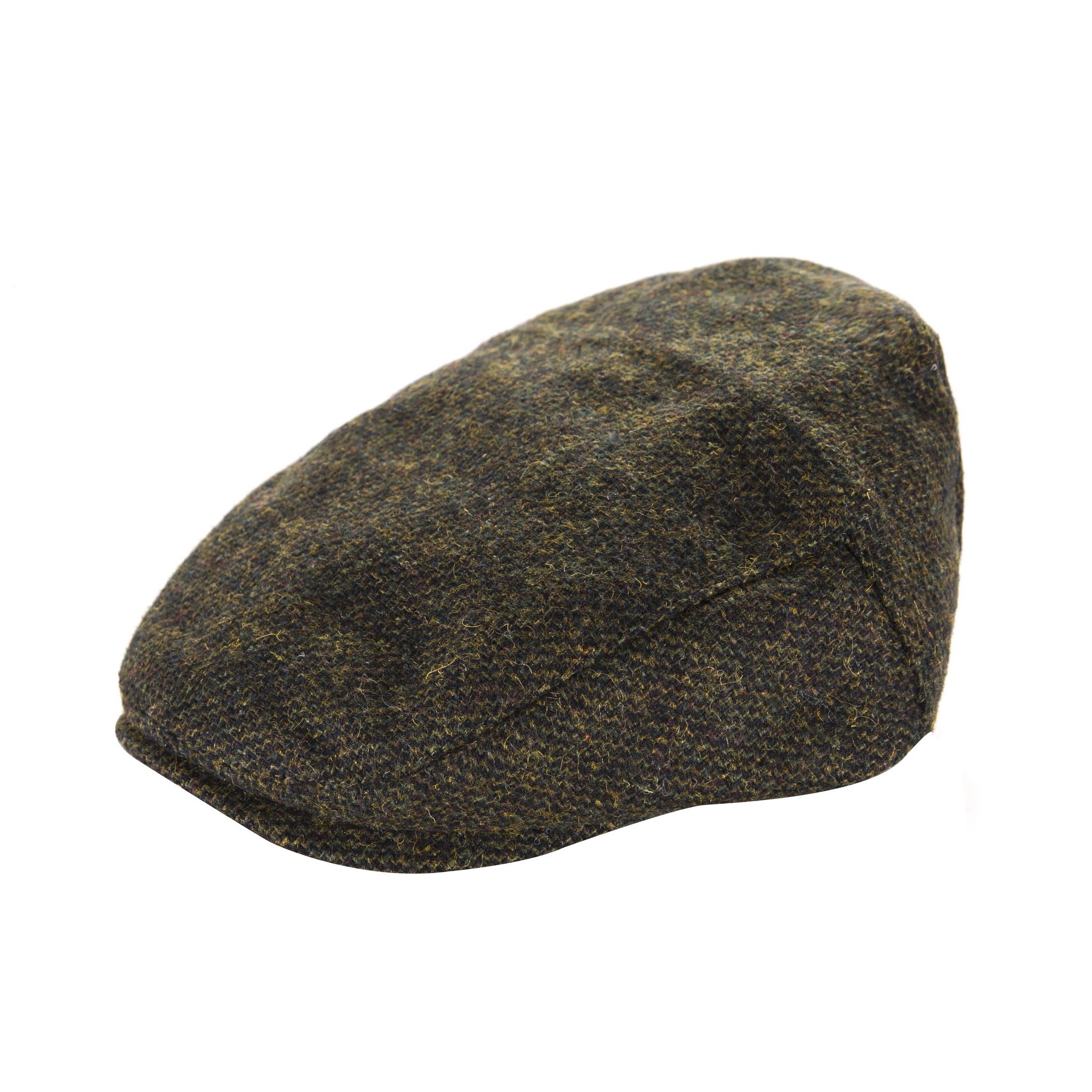 Heritage Traditions Womens Men Classic Tweed Flat Cap Hat (Dark Green)