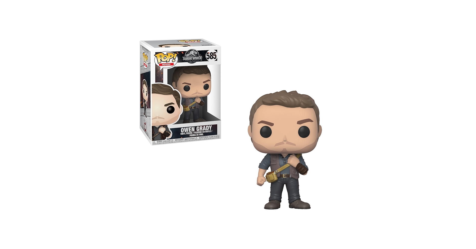 Jurassic World クリス・プラット 1208 サイン入りFunko Funko POP JURASSIC WORLD OWEN GRADY 1208 Chris Pratt サイン
