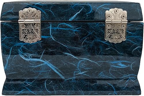 Miniatura 5 de Caja de madera con incrustaciones de nácar con diseño de árbol de joyería caja de regalo de tesoro caja de regalo de joyería caja de regalo de