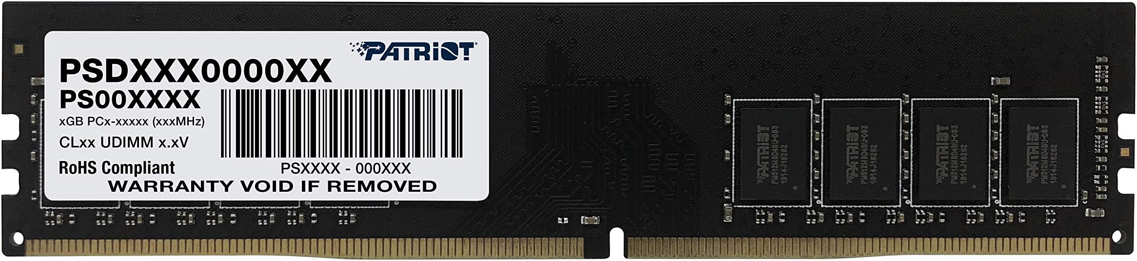 Signature Line DDR4 8GB 2666MHz UDIMM Module 1.2 Volt, PSD48G266681