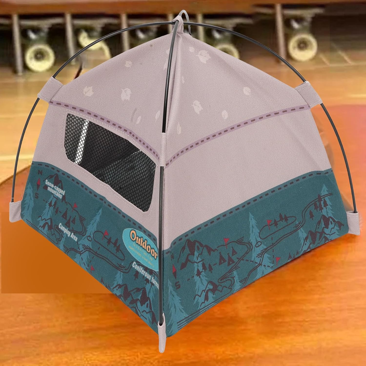 RiToEasysports RC Tent, 1/10 1/12 RC Crawler Simulated Luggage Rack Roof Tent Decoration for SCX10 RC4W