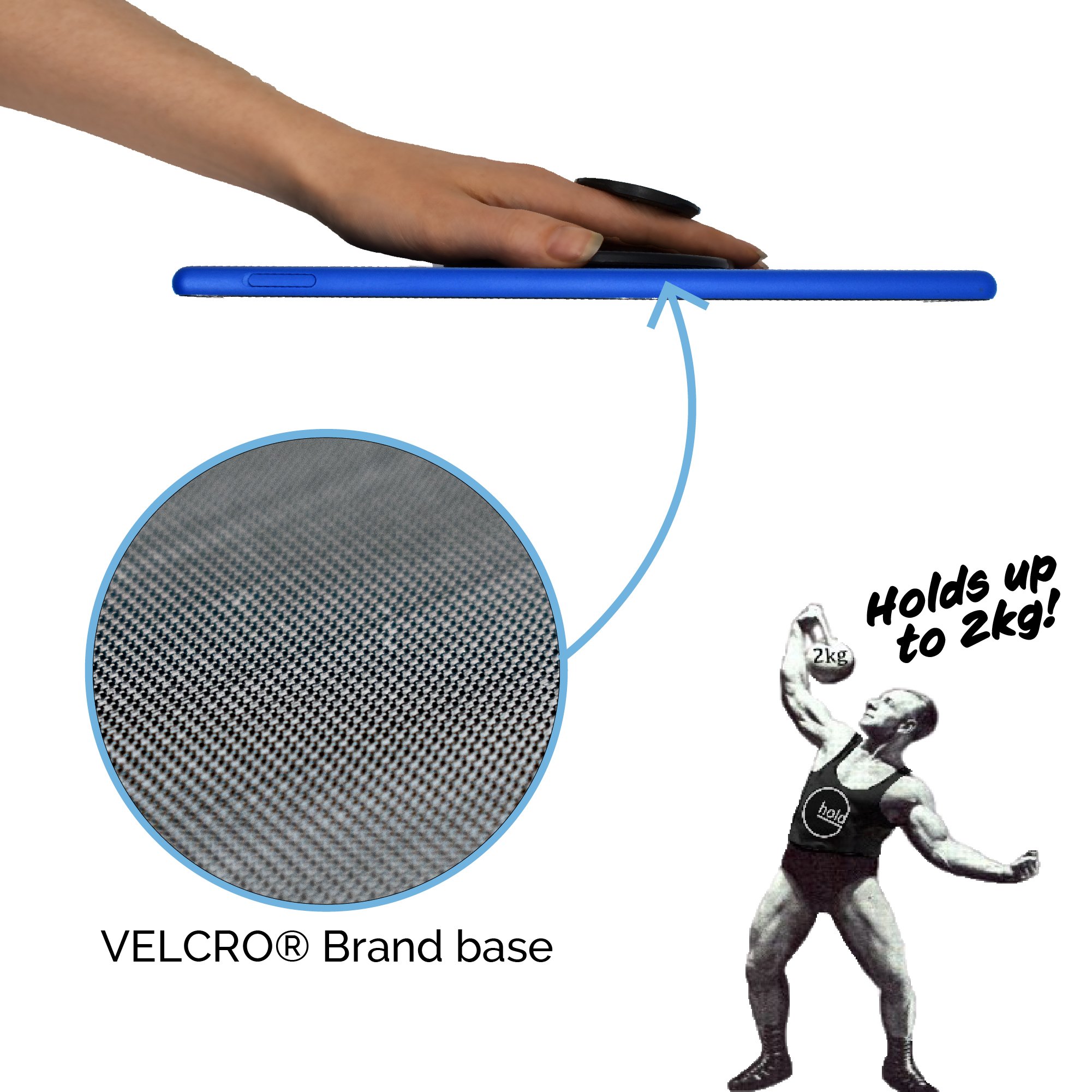 G-Hold® - Komfort-Tablet-Halterung funktioniert mit jedem Tablet, Tablet-Hülle, E-Reader, iPad – universell, ergonomisch, drehbar, flach zusammenklappbar und verstellbar (Roségold)