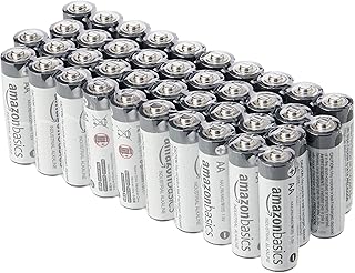 Amazon Basics AA Alkaline Batteries, Industrial Double A, 5-Year Shelf Life, 40-Pack
