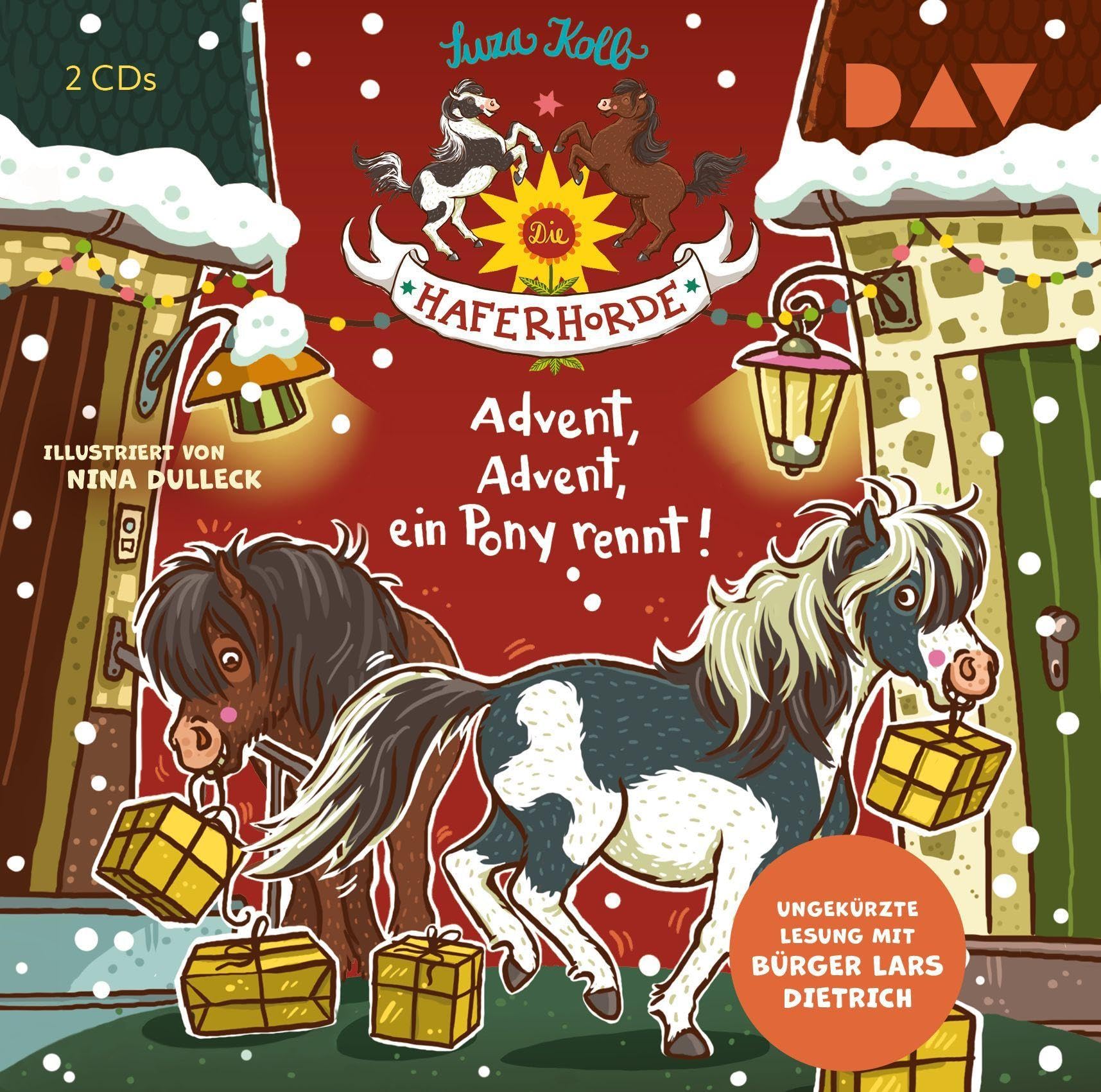 Die Haferhorde – Teil 16: Advent, Advent, ein Pony rennt!: Ungekürzte Lesung mit Bürger Lars Dietrich (2 CDs)