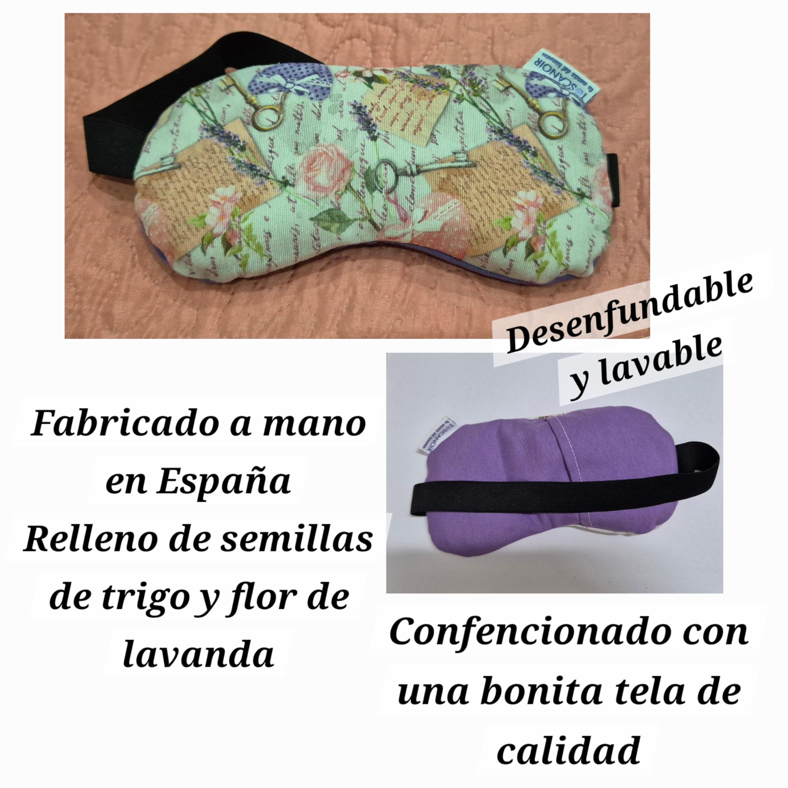 Pack Saquito de Semillas y antifaz Antifaz termico semillas microondas Saco termico semillas