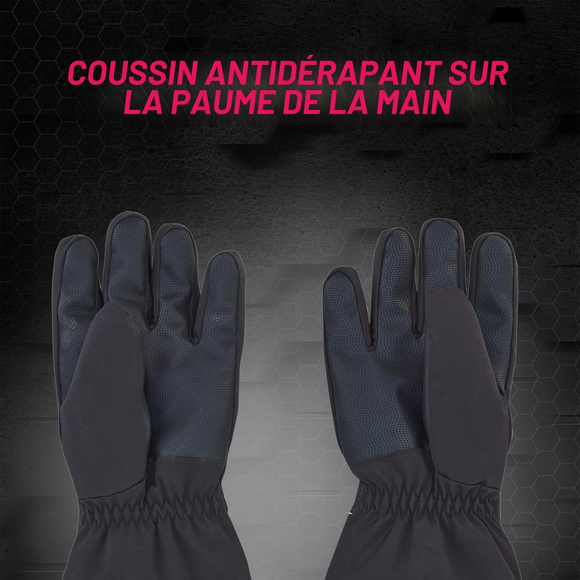 Prophete Gants Chauffants, Taille S/M, Batterie de 2600 mAh, compatibles avec écran Tactile, Noirs, Gants de Cyclisme Chauffants