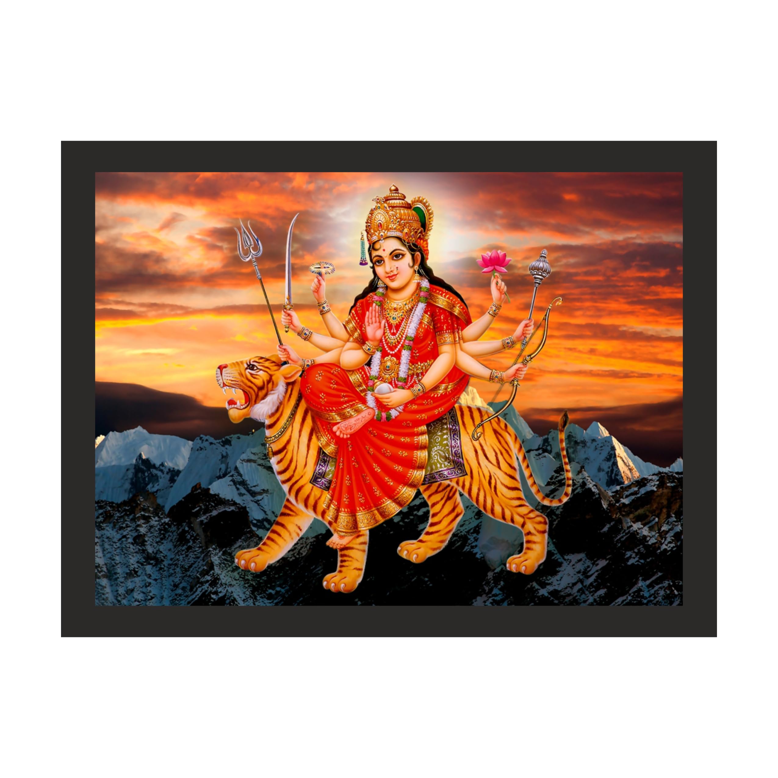Majestic Maa Durga Wall Art