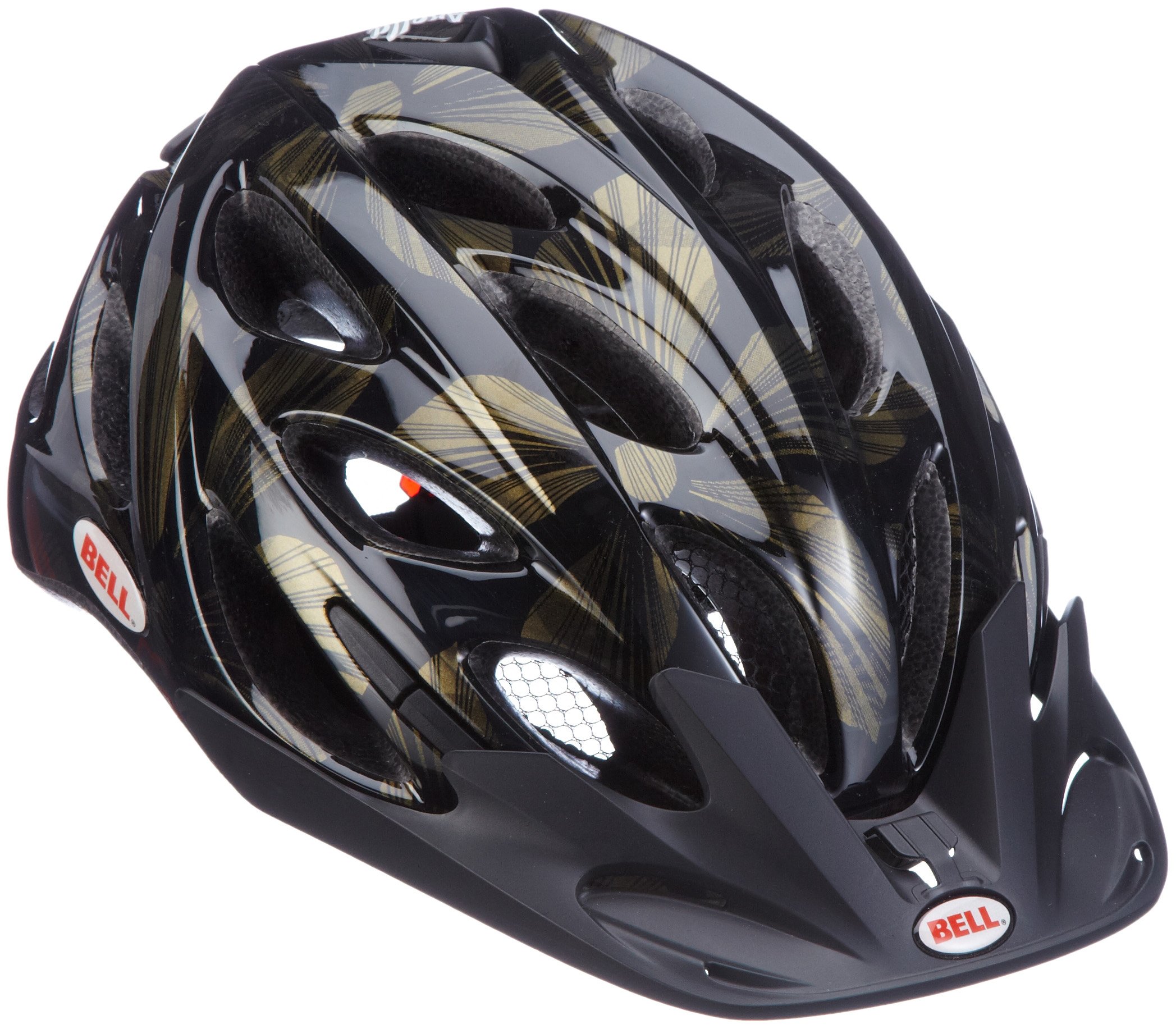 Bell Arella Women's Cycling Helmet Black/Gold Flowers One Size Sports & Outdoors