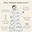 TOTBASIC Baby Sleep Sack 0-3-6 Months Light Wearable Blanket for Babies with 2-Way Zippers, 0.5 TOG Premium Soft Breathable Sleeping Bag for Baby Boys Girls 2-Pack(Whale & Cloud)