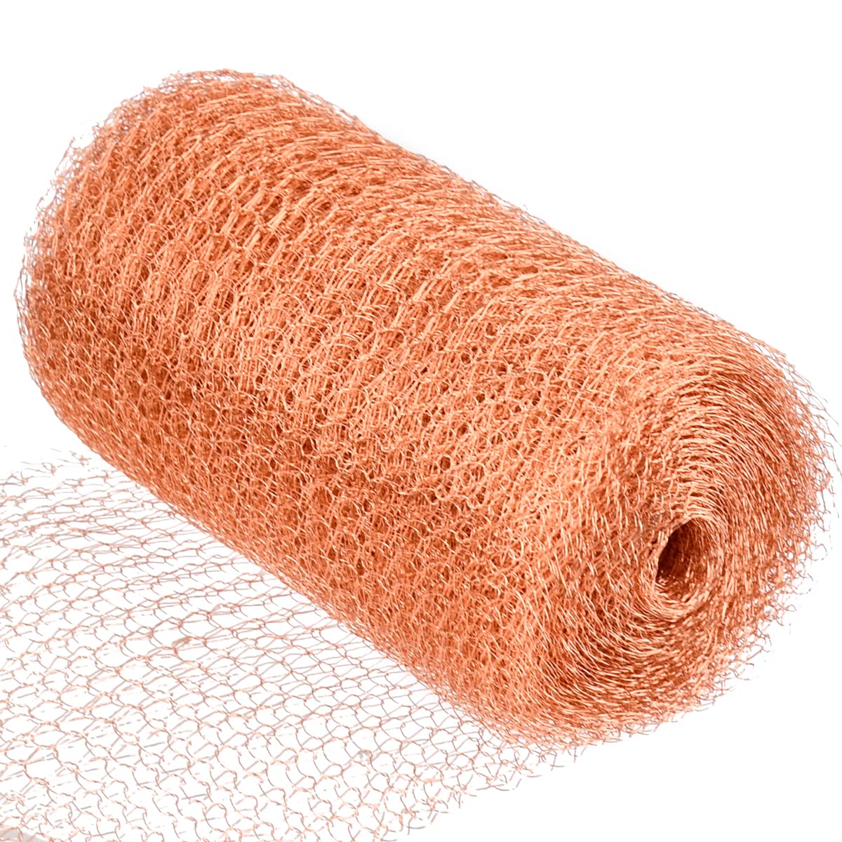 MVQPER Pure Copper Mesh Rodent Pest Control, 20 Feet Fine Wire Mesh Roll for Mouse Hole Filler, Rat Snail Slug Deterrent & Trap for Indoors, Garden