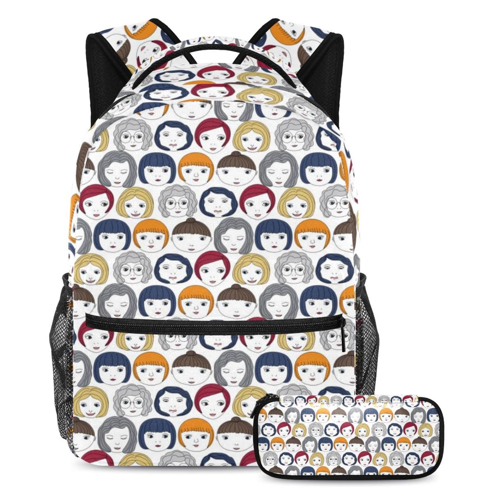 Sac à dos et trousse à crayons filles garçons pour collège et loisirs