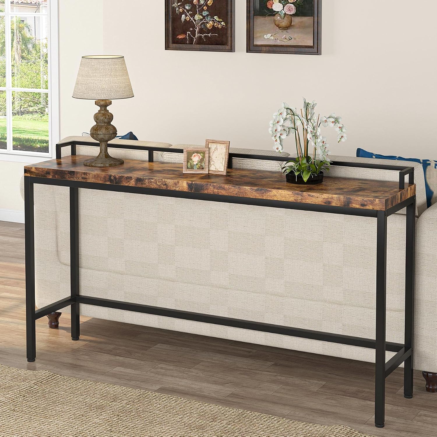 Tribesigns 70.9 inch Extra Long Sofa Table, Narrow Long Console Table Behind Couch, Rustic Entryway Table Industrial Skinn... - Review, Price and Buying Guide