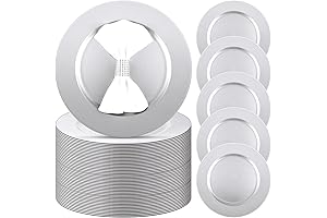 Zhehao 100 Pcs Charger Plates Bulk 13 Inch