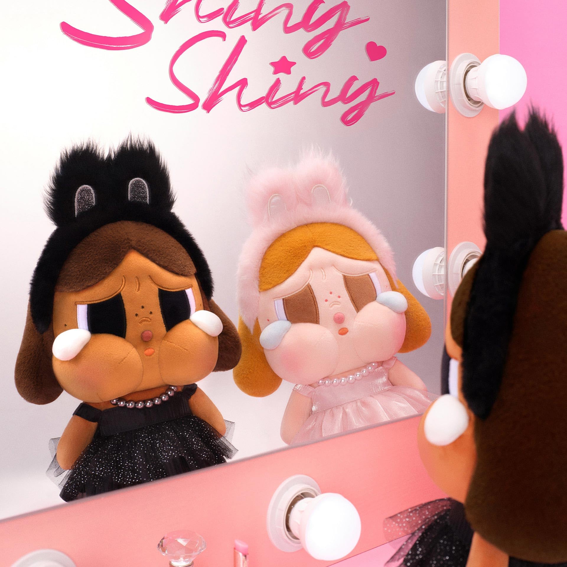 Amazon.com: POP MART Crybaby Shiny Shiny Series-Plush Doll (Pink