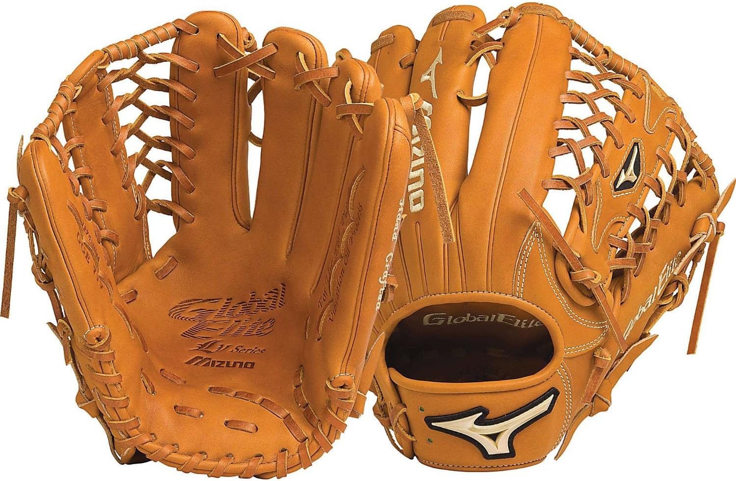 Mizuno GGE71V Global Elite VOP Right Handed Throw Baseball Fielders Mitt, Caramel