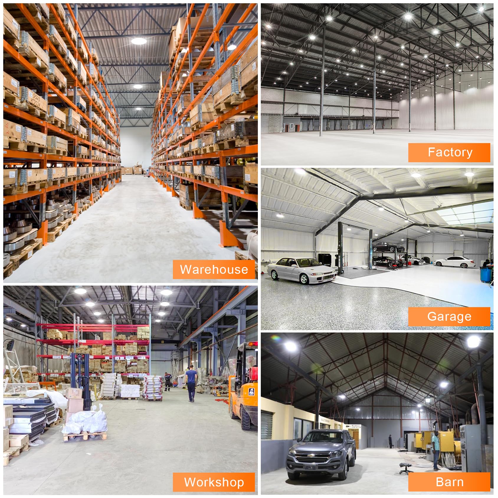 10 Pack LED High Bay Light 240W 200W 150W Adjustable UFO High Bay LED Lights 4500K 5000K 5700K — view 9