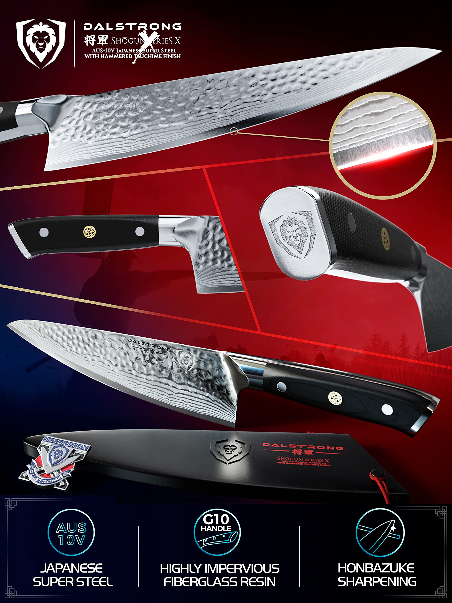 DALSTRONG Chef Knife 8 inch Shogun Series Damascus Japanese AUS