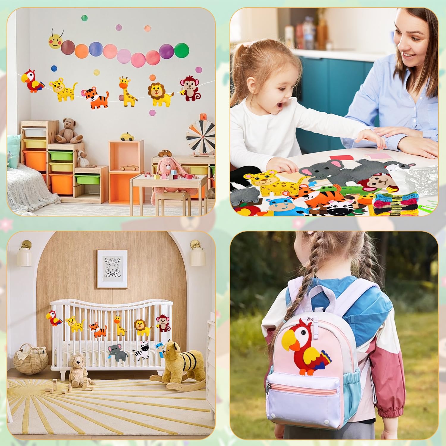 Kit de Couture Enfant Feutre Animal - Adapté aux Débutants