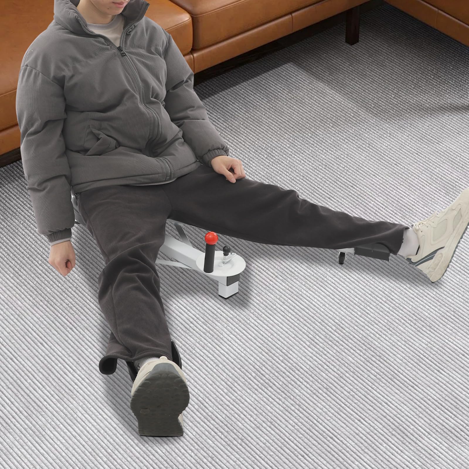 Beinspreizer für Spagat Training, Leg Split Equipment aus Legierung und Schaumstoff, Leg Stretcher mit 0-180° Verstellbarem Winkel und 150 kg Tragfähigkeit, für Yoga Tanz und Fitness, Schwarz